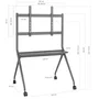 Aisens Soporte de Suelo Pro con Ruedas FT86FE-143 para TV de 50-86 pulgadas